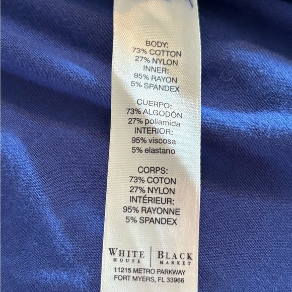 White House Black Market Embellished Blouse size Medium. - Picture 7 of 7